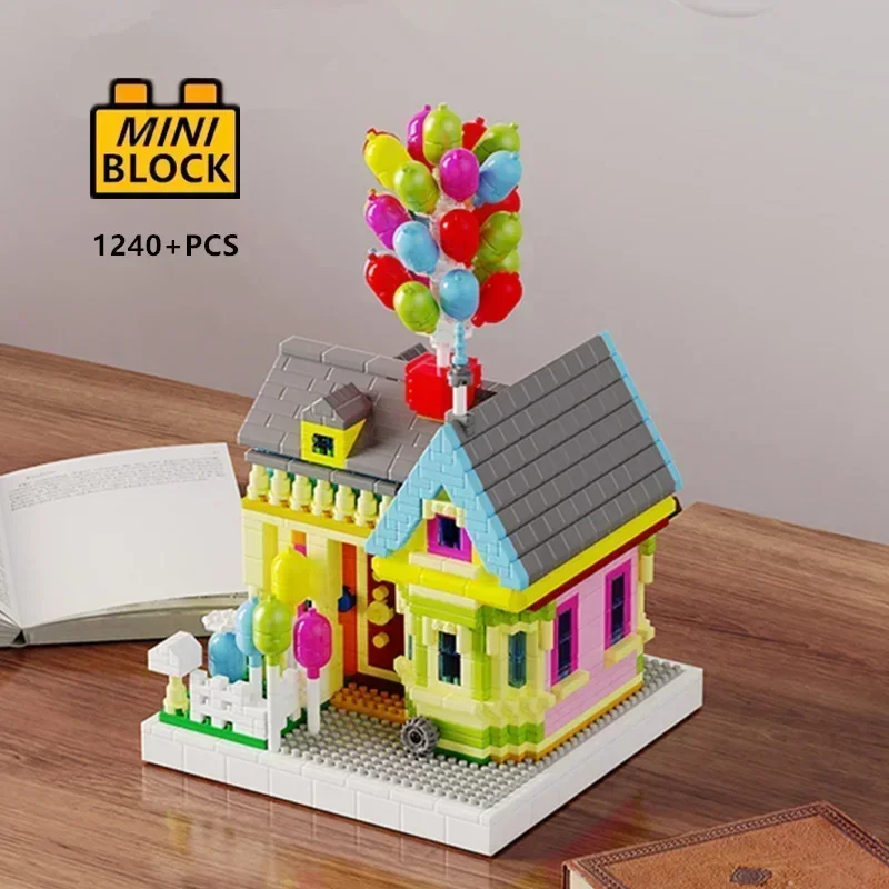 Building Block Mini - Mikro-Mini-Blokowe Balony Latający Dom Przyjaciele Streetview